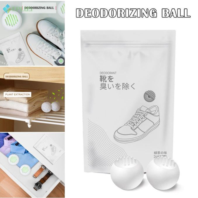 6-Pack Shoe Deodorizer Balls - Eliminate Foot Odor & Keep Shoes Fresh